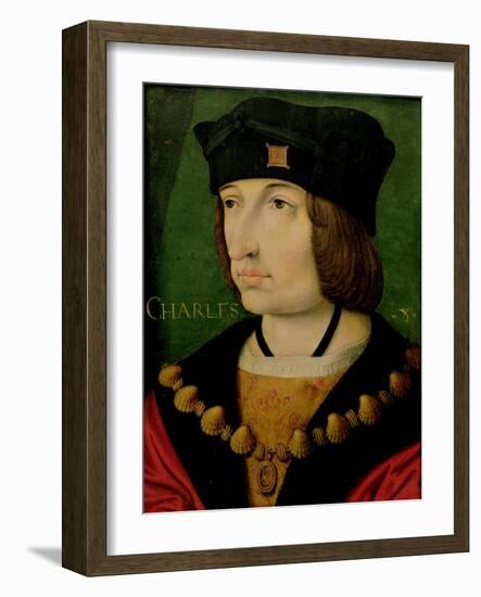 Charles VIII (1470-98) King of France-Jean Bourdichon-Framed Giclee Print