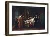 Charles VIII Meeting with Dying Gian Galeazzo Sforza in Pavia, 1494-Pelagio Palagi-Framed Giclee Print