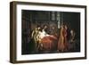 Charles VIII Visiting Dying Gian Galeazzo Sforza in Pavia Castle, 1494-Pelagio Palagi-Framed Giclee Print