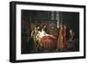 Charles VIII Visiting Dying Gian Galeazzo Sforza in Pavia Castle, 1494-Pelagio Palagi-Framed Giclee Print