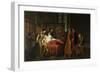 Charles VIII Visits Gian Galeazzo Sforza at Pavia in 1494, 1816-1818-Pelagio Palagi-Framed Giclee Print