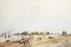 View of the Fort and Town, Calcutta, 1854-Charles Walters D'Oyly-Giclee Print