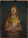 Girl with Red Rose-Charles Webster Hawthorne-Giclee Print