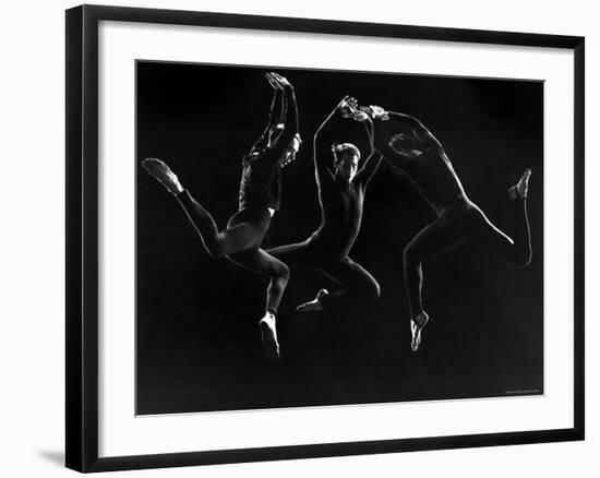 Charles Weidman, Jose Limon and Lee Sherman Dancing Centaurs at Gjon Mili's Studio-Gjon Mili-Framed Premium Photographic Print