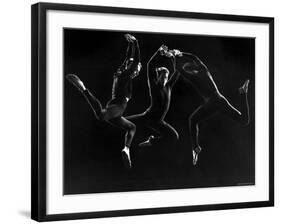 Charles Weidman, Jose Limon and Lee Sherman Dancing Centaurs at Gjon Mili's Studio-Gjon Mili-Framed Premium Photographic Print