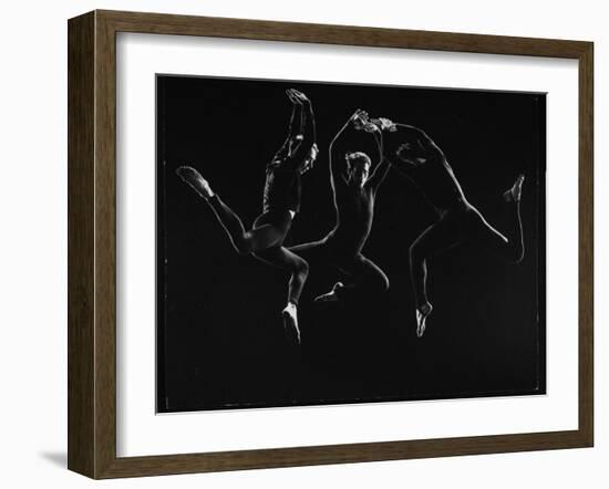 Charles Weidman, Jose Limon and Lee Sherman Dancing "Centaurs" at Gjon Mili's Studio-Gjon Mili-Framed Premium Photographic Print