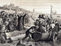 The Pilgrim Fathers Leaving Delft Haven on their Voyage to America, July 1620-Charles West Cope-Giclee Print