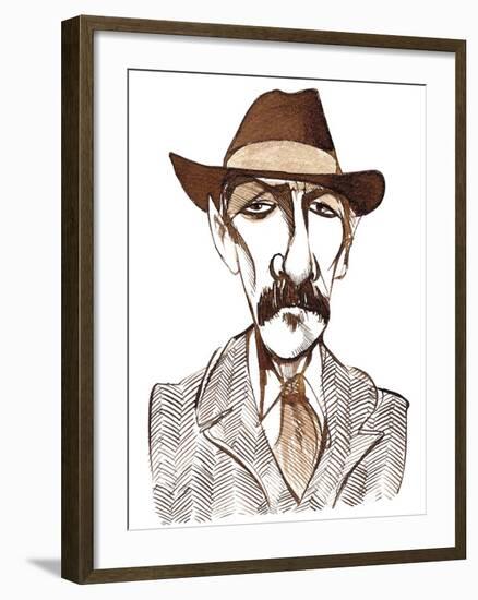 Charles Widor, French composer, organist, and teacher, caricature-Neale Osborne-Framed Giclee Print