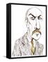 Charles Widor, French composer, organist, and teacher, caricature-Neale Osborne-Framed Stretched Canvas