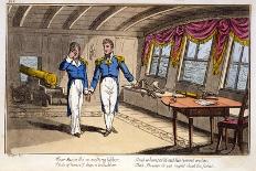 The Haughty Commandant Now Came ... from the Adventures of a Post Captain-Charles Williams-Giclee Print