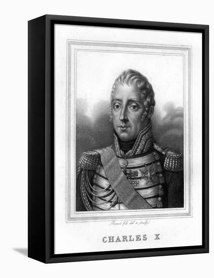 Charles X, King of France, 19th Century-Perrot-Framed Stretched Canvas