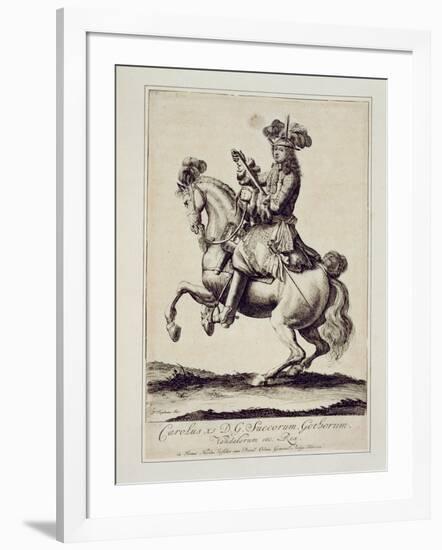 Charles Xi-Pieter Stevens or Stephani-Framed Giclee Print