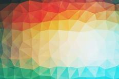 Abstract Vintage Polygonal Background-CharlesPerrault-Art Print