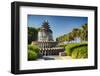 Charleston Pineapple Fountain-George Oze-Framed Premium Photographic Print