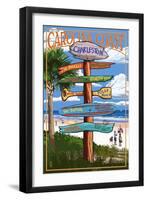 Charleston, South Carolina - Destination Signs-Lantern Press-Framed Art Print