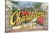 Charleston, South Carolina Greets You-null-Stretched Canvas