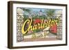 Charleston, South Carolina Greets You-null-Framed Art Print