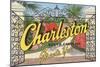 Charleston, South Carolina Greets You-null-Mounted Art Print