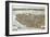 Charleston, South Carolina - Panoramic Map-Lantern Press-Framed Art Print