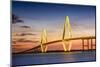 Charleston, South Carolina, USA at Arthur Ravenel Jr. Bridge.-SeanPavonePhoto-Mounted Premium Photographic Print