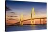 Charleston, South Carolina, USA at Arthur Ravenel Jr. Bridge.-SeanPavonePhoto-Stretched Canvas