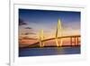 Charleston, South Carolina, USA at Arthur Ravenel Jr. Bridge.-SeanPavonePhoto-Framed Photographic Print