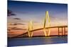 Charleston, South Carolina, USA at Arthur Ravenel Jr. Bridge.-SeanPavonePhoto-Mounted Photographic Print