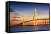 Charleston, South Carolina, USA at Arthur Ravenel Jr. Bridge.-SeanPavonePhoto-Framed Stretched Canvas