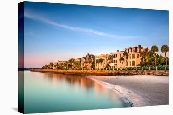 Charleston, South Carolina, USA at the Historic Homes on the Battery-Sean Pavone-Stretched Canvas