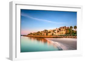 Charleston, South Carolina, USA at the Historic Homes on the Battery-Sean Pavone-Framed Photographic Print