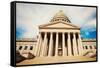 Charleston - State Capitol Building-benkrut-Framed Stretched Canvas