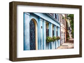 Charleston Street Colors, South Carolina-George Oze-Framed Photographic Print