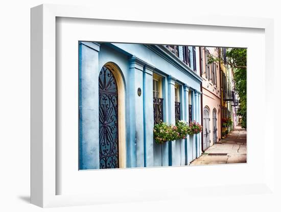 Charleston Street Colors, South Carolina-George Oze-Framed Photographic Print