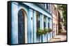 Charleston Street Colors, South Carolina-George Oze-Framed Stretched Canvas