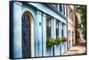 Charleston Street Colors, South Carolina-George Oze-Framed Stretched Canvas