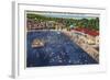 Charleston, West Virginia - Rock Lake Swimming Pool View-Lantern Press-Framed Art Print