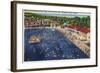 Charleston, West Virginia - Rock Lake Swimming Pool View-Lantern Press-Framed Art Print