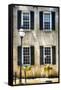 Charleston Windows And Lamp Post-George Oze-Framed Stretched Canvas