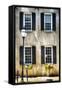 Charleston Windows And Lamp Post-George Oze-Framed Stretched Canvas