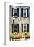 Charleston Windows And Lamp Post-George Oze-Framed Photographic Print