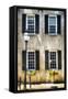 Charleston Windows And Lamp Post-George Oze-Framed Stretched Canvas