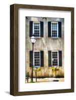 Charleston Windows And Lamp Post-George Oze-Framed Photographic Print