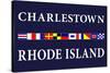 Charlestown, Rhode Island - Nautical Flags-Lantern Press-Stretched Canvas