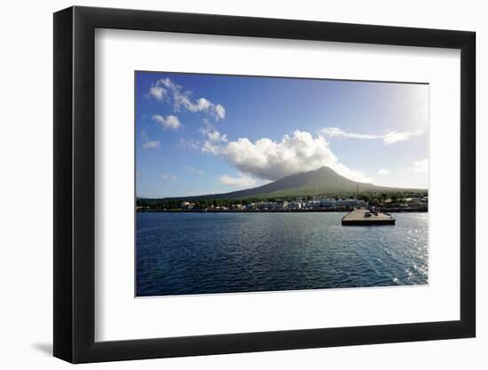 Charlestown with Mount Nevis in Background-Robert Harding-Framed Photographic Print