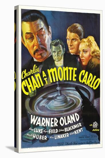 Charlie Chan at Monte Carlo, Warner Oland, Sidney Blackmer, Robert Kent, Kay Linaker, 1937-null-Stretched Canvas