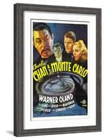 Charlie Chan at Monte Carlo, Warner Oland, Sidney Blackmer, Robert Kent, Kay Linaker, 1937-null-Framed Art Print