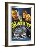 Charlie Chan at Monte Carlo, Warner Oland, Sidney Blackmer, Robert Kent, Kay Linaker, 1937-null-Framed Art Print