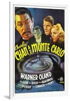 Charlie Chan at Monte Carlo, Warner Oland, Sidney Blackmer, Robert Kent, Kay Linaker, 1937-null-Framed Art Print