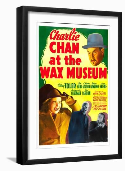 Charlie Chan at the Wax Museum, Sidney Toler, Joan Valerie, Marc Lawrence, 1940-null-Framed Art Print