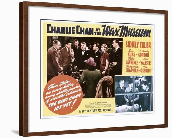 Charlie Chan at the Wax Museum-null-Framed Art Print